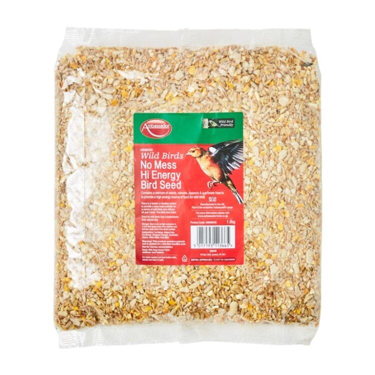 Ambassador No Mess Hi Energy Seed Ambassador no mess high energy bird seed for garden birds