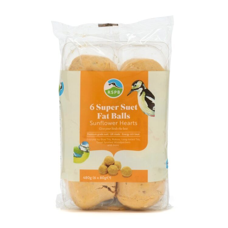 Rspb Super Suet Fat Balls With Sunflower Hearts RSPB super suet fat balls with sunflower hearts