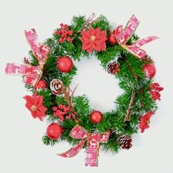 christmas-wreath-pink Christmas-wreath-pink