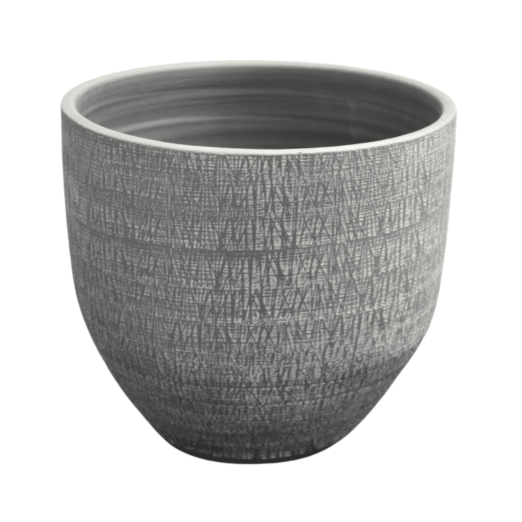 1 Rough Ceramic Pot Curved