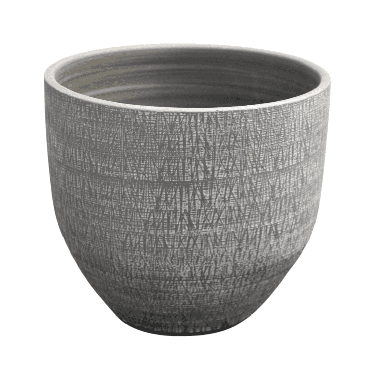 1 Rough Ceramic Pot Curved