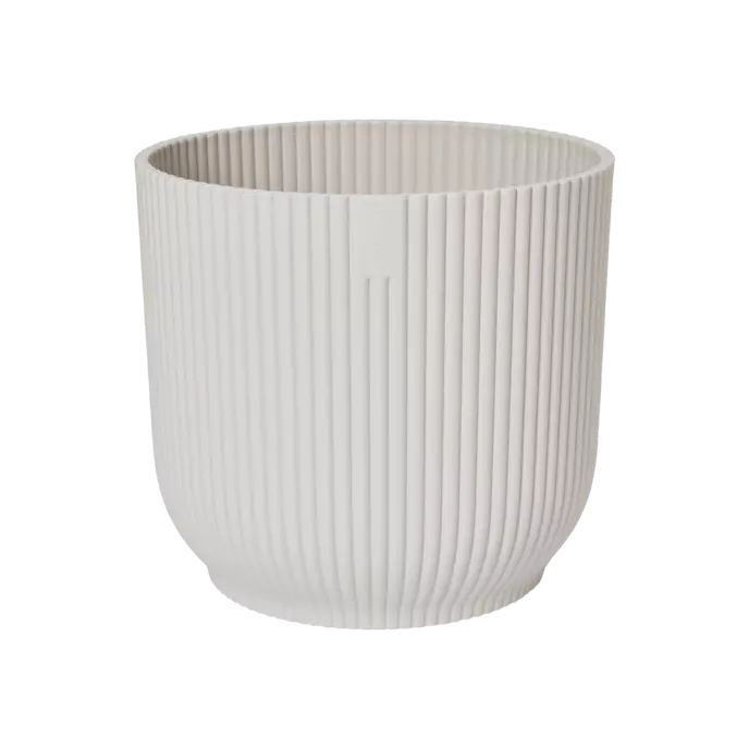 Elho Vibes Fold Round silky white plant pot